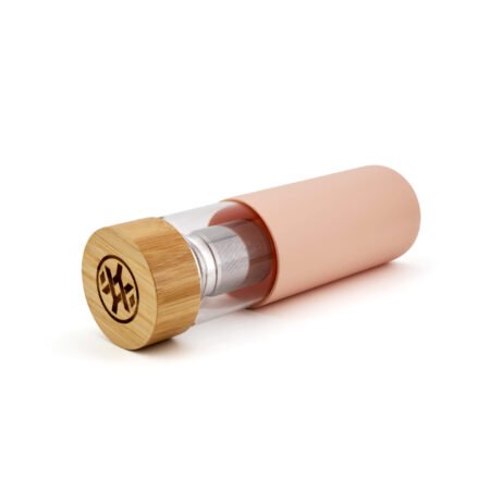 Pink 3 in 1 Glass bottle with infuser