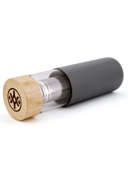 Gray 3 in 1 Glass bottle with infuser