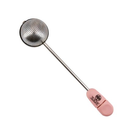 Pink tea infuser with 360° handle