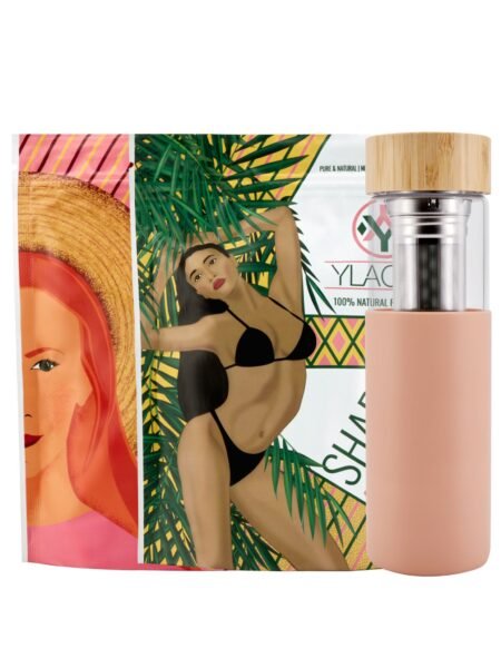 Комбо от 2 чая SKIN & SHAPE и розова бутилка
